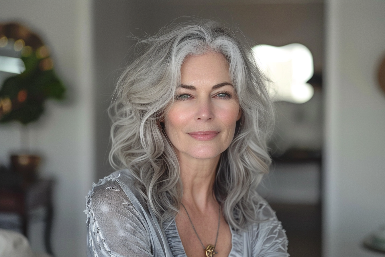 35 Beautiful Hairstyles for Women Over 40 with Thick Hair to Showcase Volume and Texture