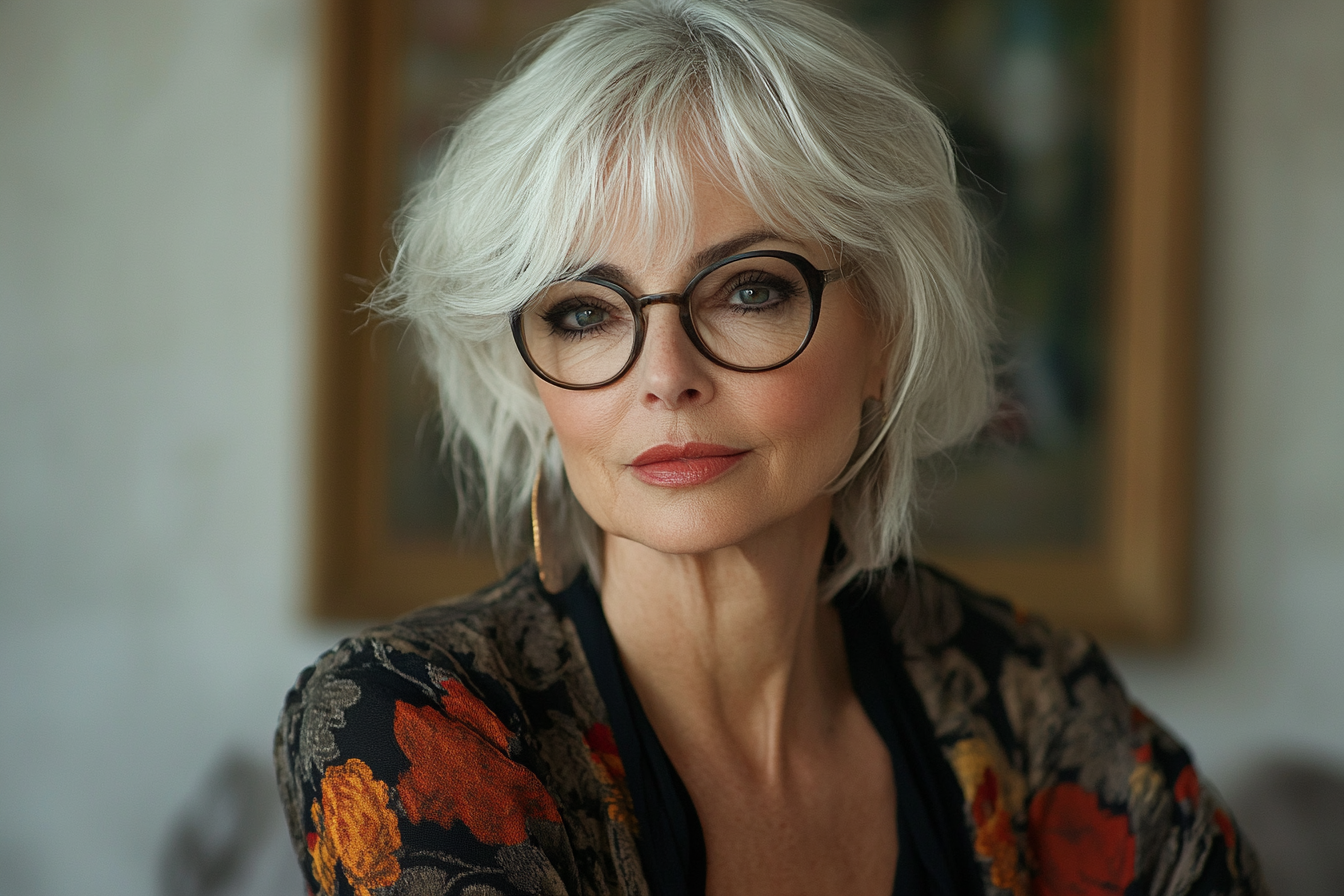 24 Chic Hairstyles for Women Over 60 With Bangs